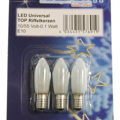 10-55VAC-0,1W  LED-TOP-IZDUENA LAMPA PROZIRNA 3KOM-BLISTER